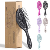 Ninabella cepillo espiral para desenredar cabello húmedo con suavidad.