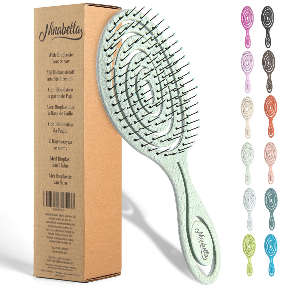 Ninabella peine desenredante espiral para desenredar suavemente el cabello