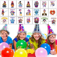 Tatuajes NineGirl demonio para fiestas infantiles, fáciles de quitar con aceite.