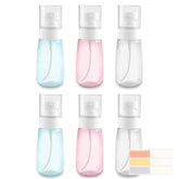Conjunto Ninsula de 6 botellas de viaje de 60 ml, ideal para viajar.
