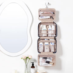 Sac NISHEL articles de toilette voyage organisé avec compartiments séparés