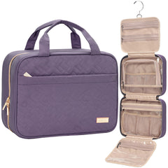 NISHEL Trousse de voyage ouverte avec 4 compartiments pour une meilleure organisation.