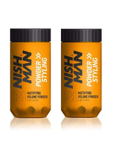 Nishman polvos peinado 20 g paquete 2, fijación natural para volumen diario.