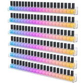NIUBEE estante acrílico para esmaltes en pared, exhibe colores con claridad, práctico y seguro.