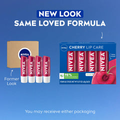 NIVEA bálsamo labial cereza color rubí y brillo suave