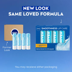 Bálsamo labial NIVEA con textura cremosa para labios secos