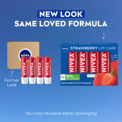 NIVEA Cuidado labial fruta fresa: color rojo natural para uso diario