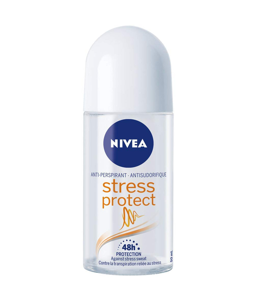 NIVEA desodorante rodillo, protección contra el estrés, 50 ml para uso diario.