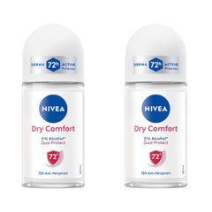 NIVEA Desodorante rodillo seco, envase 50 ml, ideal para uso diario.