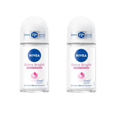 NIVEA Extra Bright con 8 súper alimentos ilumina axilas, primer plano del desodorante