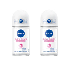 NIVEA Extra Bright con 8 súper alimentos ilumina axilas, primer plano del desodorante