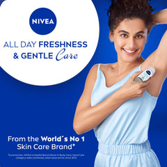 NIVEA Fresh Natural Roll-On, aplicador suave ideal para piel sensible.