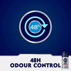 Envase de 50 ml de NIVEA HOMBRE Protección Plateada, ideal para el neceser