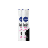 NIVEA Invisible Black White Original two-pack front view showing 48h protection