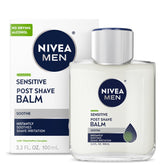 Bote de NIVEA MEN Balsamo sensible post-afeitado, hidrata la piel.