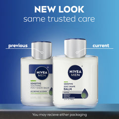Bote de NIVEA MEN Balsamo sensible sin alcohol para afeitar.