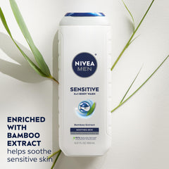 Extracto de bambú en NIVEA MEN Sensitive para hidratación suave