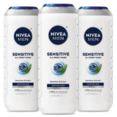 Gel de ducha NIVEA MEN Sensitive en botella, limpieza suave para piel sensible