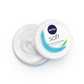 NIVEA Soft crema hidratante, textura ligera para rostro y cuerpo, hidratación rápida.