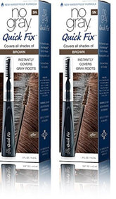 No Gray Quick Fix muestra el tubo y aplicador para un retoque rápido de raíces.