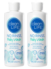 No-Rinse body wash bottle 8oz for quick, moisturizing cleansing.