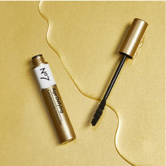 No7 Age Defying Eye Mascara close-up shows lifted look and length
