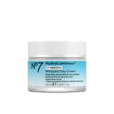 No7 HydraLuminous+ crema dia espumosa en botella para hidratación diaria