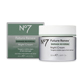 No7 crema nocturna, envase elegante, hidrata durante la noche.