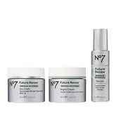 No7 Future Renew serum, frasco con absorción rápida para piel radiante