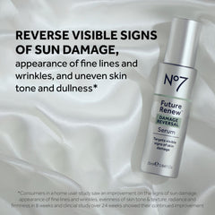 No7 Future Renew Serum textura ligera que se absorbe sin dejar grasa en la piel.