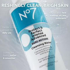 No7 Protect & Perfect desmaquillante de doble acción para una limpieza profunda