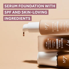No7 Restore & Renew: etiqueta SPF 20 para protección diaria de la piel.