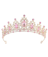 NOIMTTY corona cristal-princesa: brillo deslumbrante para look de cuento en eventos