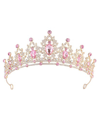 NOIMTTY corona cristal-princesa: brillo deslumbrante para look de cuento en eventos