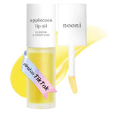 NOONI Applecoco aceite labial en frasco, hidratación duradera para labios secos.