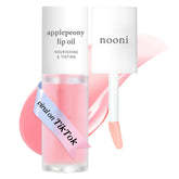 Aceite labial Applepeony de NOONI en bote para hidratación suave.