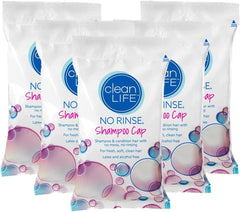 No-Rinse Cleanlife Cap en primer plano, lavado capilar sin agua en casa.