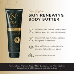 Textura cremosa de la crema hidratante de Norvell para piel seca