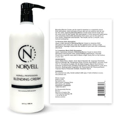 Norvell Pro-Blending crema barrera 32 oz, aplicación en rodillas y codos para tono uniforme