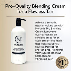 Norvell Pro-Blending crema barrera 32 oz, preparación previa al bronceado para mejor color