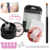 NovaCharm kit reparación de uñas con envolturas de fibra para mayor resistencia.