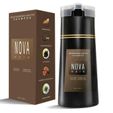 Nova Hair Dye Shampoo gray cover enables at-home gray concealment with a natural look