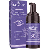 NOVEHA jabon espumoso para parpados con lavanda y árbol de té, limpieza suave