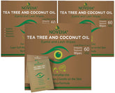 Lingettes NOVEHA Yeux, arbre à thé et coco, nettoyent en douceur chaque jour.