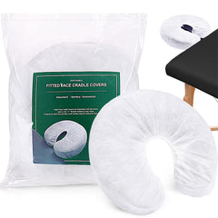 Noverlife cubiertas desechables para cabezal de masaje con elástico, ideal para higiene en salones.