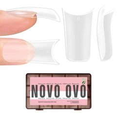 NOVO OVO puntas pies-de-pato curva-luna para manicura con diseño destacado