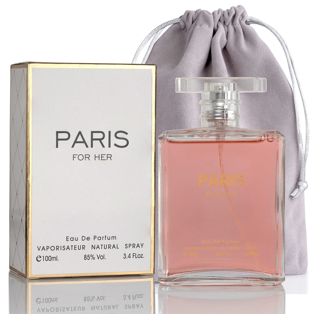 NovoGlow Paris para Mujer edp, frasco de 100 ml con pulverizador para uso diario.