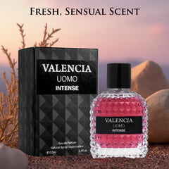 NovoGlow Valencia UOMO Intense, notas de corazón con lavandín para aroma envolvente