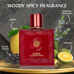 NovoGlow Verse Adonis Red, estuche regalo elegante para sorprender en cualquier ocasión.