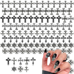 Novsix cruces acrílicas para uñas en 3D, brillo duradero para diseños diarios.